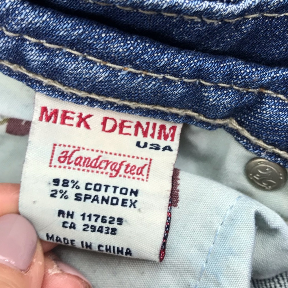 💕SALE💕 MEK Malibu Premium Distressed Denim Jeans - Picture 7 of 8